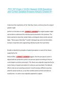 PSY 357 Exam 2 GVSU Newest 2026 Questions &NewLine;and Correct Detailed Answers Already Graded A&plus;