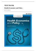 Test Bank &mdash; Health Economics and Policy&comma; 8th Edition &lpar;James Henderson&comma; 2023&rpar; &vert; All Chapters Covered&NewLine;