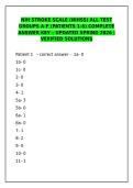 NIH Stroke Scale &lpar;NIHSS&rpar; Groups A-F &ndash; Complete Answer Key &lpar;Spring 2026&rpar;&NewLine;&NewLine;