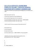 CDC 3F151A SERVICES JOURNEYMAN &NewLine;COMPLETE VOLUME 1&period; SERVICES GENERAL &NewLine;QUESTIONS WITH CORRECT ANSWERS 2026 