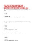 CDC 6F051N FINANCIAL MGMT AND &NewLine;COMPTROLLER JOURNEYMAN VOL&period; 1 &NewLine;QUESTIONS WITH CORRECT ANSWERS 2026