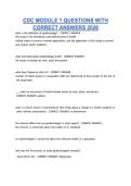 CDC MODULE 1 QUESTIONS WITH &NewLine;CORRECT ANSWERS 2026 