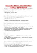CDCA&sol;ADEX MANUAL QUESTIONS WITH &NewLine;CORRECT ANSWERS 2026