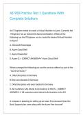 AZ-900 Practice Test 1 Questions With Complete Solutions 
