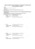 College of Southern Nevada Nursing 211 &ndash; Med Surg II Math for Meds Extra Remediation Problems&period;pdf&NewLine;&NewLine;