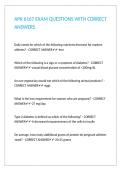 APK 6167 EXAM QUESTIONS WITH CORRECT ANSWERS