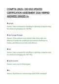 COMPTIA LINUX&plus; XK0-005 UPDATED&NewLine;CERTIFICATION ASSESSMENT 2026 VERIFIED&NewLine;ANSWERS GRADED A&plus;