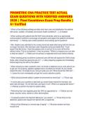 PROMETRIC CNA PRACTICE TEST ACTUAL&NewLine;EXAM QUESTIONS WITH VERIFIED ANSWERS&NewLine;2026 &vert; Final Countdown Exam Prep Bundle &vert;&NewLine;A&plus; Verified&NewLine;