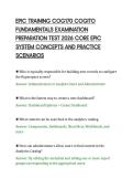 EPIC TRAINING COG170 COGITO&NewLine;FUNDAMENTALS EXAMINATION&NewLine;PREPARATION TEST 2026 CORE EPIC&NewLine;SYSTEM CONCEPTS AND PRACTICE&NewLine;SCENARIOS