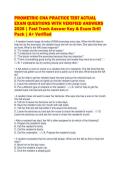PROMETRIC CNA PRACTICE TEST ACTUAL&NewLine;EXAM QUESTIONS WITH VERIFIED ANSWERS&NewLine;2026 &vert; Fast Track Answer Key & Exam Drill&NewLine;Pack &vert; A&plus; Verified