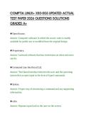 COMPTIA LINUX&plus; XK0-005 UPDATED ACTUAL&NewLine;TEST PAPER 2026 QUESTIONS SOLUTIONS&NewLine;GRADED A&plus;