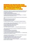 PROMETRIC CNA PRACTICE TEST ACTUAL&NewLine;EXAM QUESTIONS WITH VERIFIED ANSWERS&NewLine;2026 &vert; Premium Study Bundle for&NewLine;Guaranteed Readiness &vert; A&plus; Verified