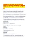 PROMETRIC CNA PRACTICE TEST ACTUAL&NewLine;EXAM QUESTIONS WITH VERIFIED ANSWERS&NewLine;2026 &vert; Real Exam Simulation Practice Test &vert;&NewLine;A&plus;&NewLine;