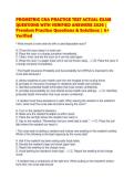 PROMETRIC CNA PRACTICE TEST ACTUAL EXAM&NewLine;QUESTIONS WITH VERIFIED ANSWERS 2026 &vert;&NewLine;Premium Practice Questions & Solutions &vert; A&plus;&NewLine;Verified