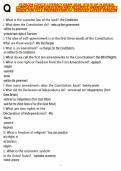 FLORIDA CIVICS LITERACY EXAM 2026&comma; STATE OF FLORIDA&comma; COMPLETE EXAM QUESTIONS AND ACCURATE ANSWERS STUDY GUIDE FOR FCLE PREPARATION A&plus; VERIFIED LATEST VERSION