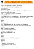 FLORIDA CIVICS LITERACY EXAM 2026&comma; STATE OF FLORIDA&comma; COMPLETE EXAM QUESTIONS AND ACCURATE ANSWERS STUDY GUIDE FOR FCLE PREPARATION A&plus; VERIFIED LATEST VERSION