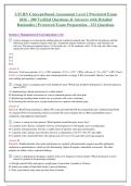 ATI RN Concept-Based Assessment Level 2 Proctored Exam 2026 &vert; 200 Verified Questions&comma; Answers & Rationales
