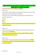 Integrated Physical Sciences WGU C165 Study Guide 2026&ndash;2027 &vert; Practice Questions & Exam Prep Review Materials