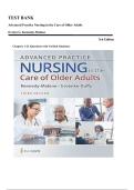 TEST BANK&lowbar;&lowbar;Advanced Practice Nursing in the Care of Older Adults 3rd Edition by Evelyn G&period; Kennedy-Malone &comma; ISBN&colon; 9781719645256 &vert;Chapters 1-23 &lpar;Questions with Verified Solutions&rpar;&vert; Guide A&plus;