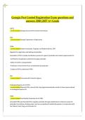 Georgia Pest Control Registration Exam Questions and Answers 2026&sol;2027 &vert; A&plus; Grade Pest Management Certification Study Guide