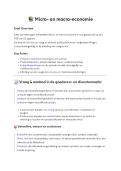 Aantekeningen Micro- en Macro-economie &vert; 2e Graad &vert; 2025&sol;2026