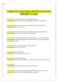 Georgia Pest Licenses Exam Questions and Answers 2026&sol;2027 &vert; A&plus; Grade Pest Management Certification Study Guide&vert;Georgia Pest Control License Exam