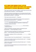 CCT 2000 LOWE-ARDOIN EXAM 1 ACTUAL&NewLine;&sol;UPDATED 2026 SORTED QUESTIONS AND ANSWERS&NewLine;&sol;TOP RATED A&plus; &vert; Practice Questions &vert; A&plus; Verified&NewLine;