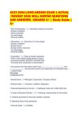 ACCT 2000 LOWE-ARDOIN EXAM 1 ACTUAL&NewLine;&sol;NEWEST 2026 WELL SORTED QUESTIONS&NewLine;AND ANSWERS &sol;GRADED A&plus; &vert; Study Guide &vert;&NewLine;A&plus;&NewLine;