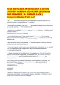 ACCT 2000 LOWE-ARDOIN EXAM 2 ACTUAL&NewLine;&sol;NEWEST VERSION 2026 EXAM QUESTIONS&NewLine;AND ANSWERS &sol;A&plus; GRADED PACK &vert;&NewLine;Complete Review Pack &vert; A&plus;