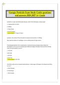 Georgia Pesticide Exam Study Guide Questions and Answers 2026&sol;2027 &vert; A&plus; Grade Pest Management
