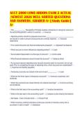 ACCT 2000 LOWE-ARDOIN EXAM 2 ACTUAL&NewLine;&sol;NEWEST 2026 WELL SORTED QUESTIONS&NewLine;AND ANSWERS &sol;GRADED A&plus; &vert; Study Guide &vert;&NewLine;A&plus;