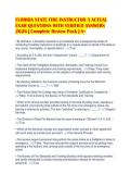 FLORIDA STATE FIRE INSTRUCTOR 3 ACTUAL&NewLine;EXAM QUESTIONS WITH VERIFIED ANSWERS&NewLine;2026 &vert; Complete Review Pack &vert; A&plus;