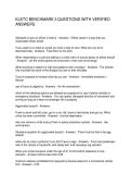 KLETC BENCHMARK 3 QUESTIONS WITH VERIFIED ANSWERS