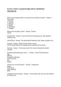 KLETC TEST 3 QUESTIONS WITH VERIFIED ANSWERS