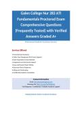 Galen College Nur 283 ATI Fundamentals Proctored Exam Comprehensive Questions &lpar;Frequently Tested&rpar; with Verified Answers Graded A&plus;
