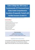 COMP Galen College of nursing Comprehensive Questions &lpar;Frequently Tested&rpar; with Verified Answers Graded A&plus;  Package Deal