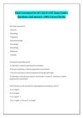Final Assessment for MT ASCP&sol;AMT Exam Guide &sol; Questions And Answers &sol; 100&percnt; Correct Review