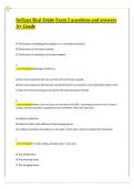 Indiana Real Estate Broker Exam &ndash; Practice Questions 2026&sol;2027 Verified Questions & Answers &lpar;A&plus; Grade Prep&rpar;&vert;Real Estate Licensing Study Guide Quiz bundles
