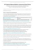 ATI Capstone Maternal-Newborn Assessment Exam Review &lpar;2026&sol;2027 Edition&rpar; &ndash; Elsevier ATI Content Mastery Series Capstone &vert; NGN-Integrated Practice Questions with Correct Answers and Rationales