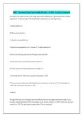 MLT License Exam Test Guide Review - 100&percnt; Correct Answers