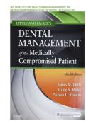TEST BANK LITTLE AND FALACE'S DENTAL MANAGEMENT OF THE&NewLine;MEDICALLY COMPROMISED PATIENT 9TH EDITION &vert; ISBN-13&NewLine;978-0323443555&vert;  All Chapters 1-30 &vert; A&plus; Guide