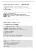 Samenvatting Macro-economie VWO HBO UITGEBREID 2026 &plus; 25 Oefenvragen - BBP Inflatie CPI Werkloosheid Conjunctuur Multiplier ECB Monetair Fiscaal Beleid Ricardo Wisselkoers 30&plus; Pagina's