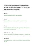 COSC 1436 PROGRAMMING FUNDAMENTALS&NewLine;ACTUAL SCRIPT 2026 COMPLETE QUESTIONS&NewLine;AND ANSWERS GRADED A&plus;