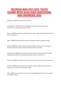 Georgia Biology End-of-Course &lpar;EOC&rpar; Test 2026 &ndash; Complete Practice Exams with Qualified Questions and Detailed Answers