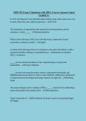 ISDS 351 Exam 2 Questions with 100&percnt; Correct Answers Latest Graded A&plus;