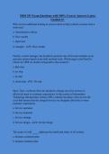 ISDS 351 Exam Questions with 100&percnt; Correct Answers Latest Graded A&plus;