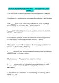 ISDS 351 Exam Questions with 100&percnt; Correct Answers Latest Graded A&plus;