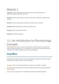 module 1 pharmacology drug mechanisms interactions and safety with 100&percnt; Verified complete Solutions&excl;&excl;&excl;&excl;&period;