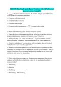 ISDS 351 Final study guide Exam Questions with 100&percnt; Correct Answers Latest Graded A&plus;