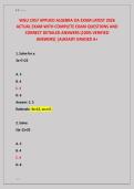 WGU C957 APPLIED ALGEBRA OA EXAM LATEST 2026 &NewLine;ACTUAL EXAM WITH COMPLETE EXAM QUESTIONS AND &NewLine;CORRECT DETAILED ANSWERS &lpar;100&percnt; VERIFIED &NewLine;ANSWERS&rpar; &vert;ALREADY GRADED A&plus; 
